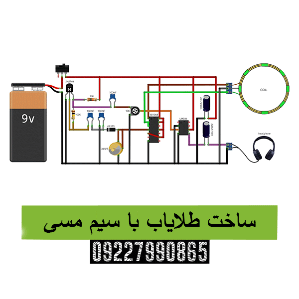 ساخت طلایاب با سیم مسی 09227990865